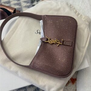 Yves Saint Laurent Metallic Brown Shoulder Bag